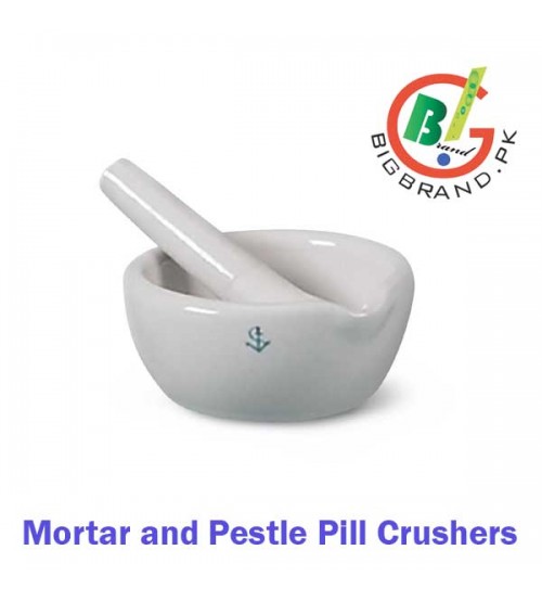 Mortar and Pestle Ceramic pill Herb Grinder Crusher